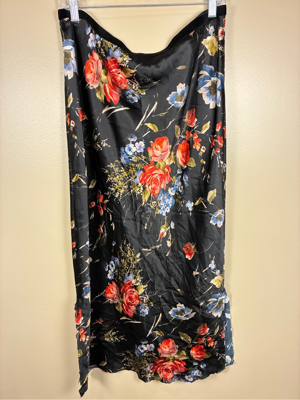 Go Silk 100% Washable Silk Floral Maxi Dress